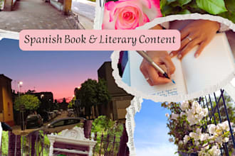 write spanish book reviews and booktok content