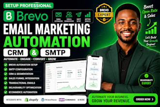 setup brevo email marketing automation CRM and SMTP