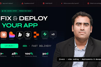 fix and deploy lovable, bolt, base44, replit, v0, claude ai apps fast
