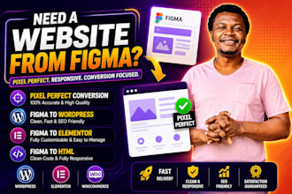 convert figma to wordpress, figma to elementor, figma to HTML