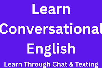 help you practice conversational english through text chat