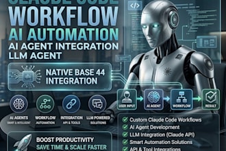 custom claude code workflow ai automation ai agent integration llm agent base 44