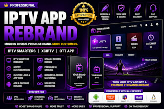 rebrand iptv smarters xciptv ott and streaming apk app