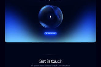 build a futuristic ai assistant web app