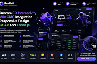 create fix wix studio 3d interactive website website wix cms gsap three js wix