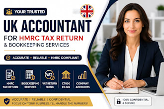 be UK accountant for hmrc tax return bookkeeping vat and ct600