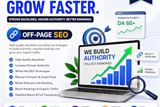do high quality off page SEO and build manual backlinks