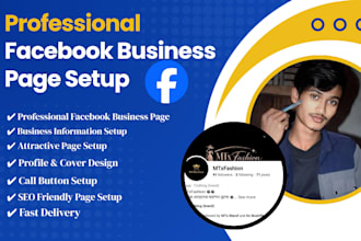 create a professional facebook page setup and optimization