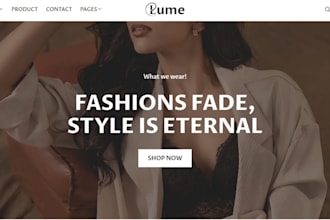 build clothing shopify store, shopify clothing website, clothing brand website