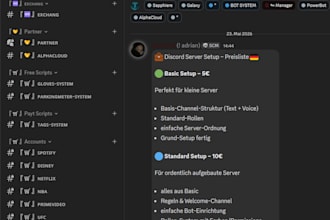 fivem scripte, discord server verkaufen