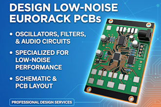 do eurorack pcb for low noise modular synth oscillators, filters, audio circuits