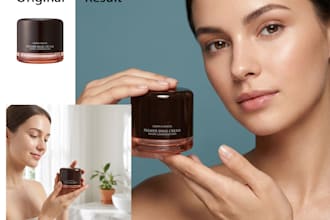 design ai premium cosmetics and skincare product photography