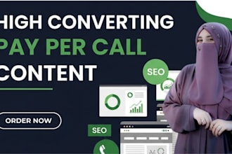 write high converting pay per call landing page copy