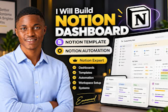 build notion dashboard notion template notion expert notion automation