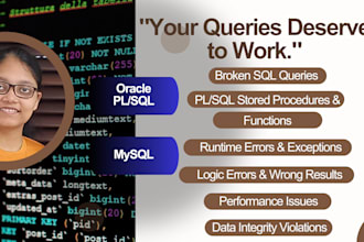 fix bugs in your sql and oracle plsql code