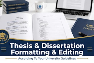 professionally format thesis and dissertation to university guidelines