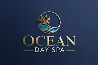 design corporate existing ocean day spa logo