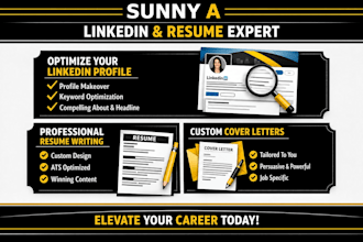 craft a job landing resume, linkedin and other application document