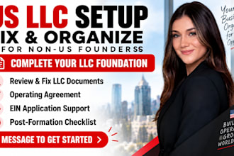 complete us llc setup and fix delaware, wyoming, new mexico llc compliance