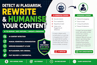 detect ai and plagiarism, rewrite and humanize your content