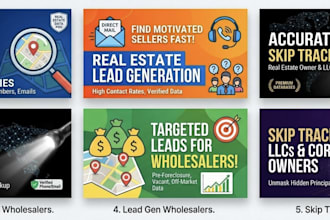 do real estate skip tracing and lead generation data entry