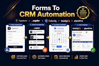 zapier automation typeform calendly pipedrive hubspot workflow slack airtable