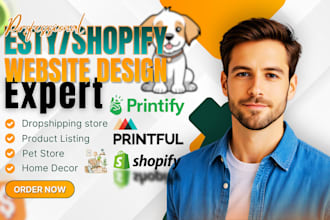 build shopify store design, shopify website design or shopify store