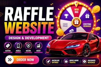 develop legal raffle website, giveaway website
