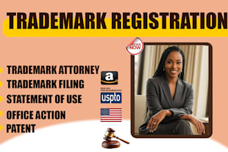 do your trademark registration, patent filing, office action and sou