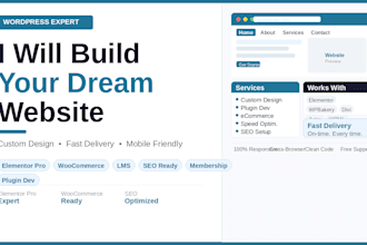 and develop a professional wordpress website for your startup or education