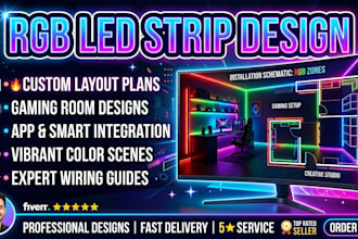 design rgb led strip, led lighting wearable indicator and macro pcb hardware