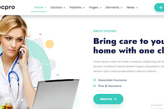 build doctor and dental website, appointment booking, CRM automation
