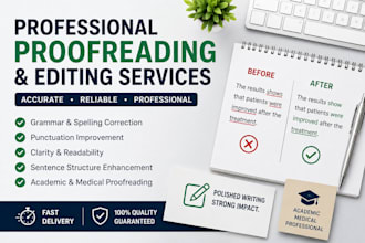 proofread blogs, articles, sops and website content