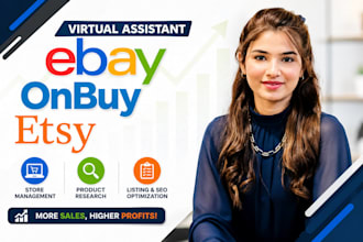 manage onbuy account, create onbuy listings and onbuy VA expert from amazon ebay