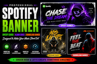 design unique spotify banner spotify cover soundcloud banner album cover