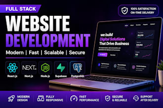 build modern full stack wesbite using vanila java react next js and node js