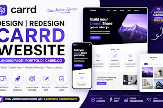 design carrd website redesign carrd landing page design carrd portfolio carrd co