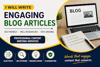 write blog posts and articles