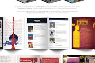design a professional magazine, book layout, or editorial publication