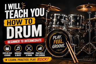 teach you how to drum