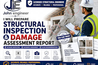 prepare structural inspection and damage assessment report
