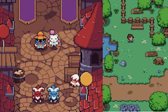 create pixel art tileset, tilemap, sprite sheet, 2d game asset, background