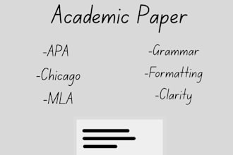 edit your academic paper in apa, chicago, and mla styles