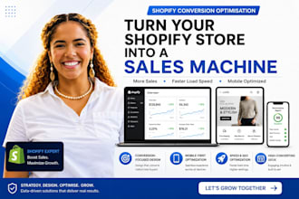 create cro shopify store and conversion optimized ecommerce shopify website