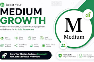 do medium article promotion, medium followers, increase audience and  engagement