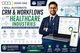 do zoho one CRM, workflow automation for healthcare industry