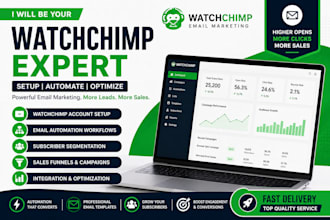 setup watchchimp automation, campaigns and email marketing system