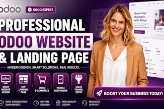 design professional odoo landing page and sales website