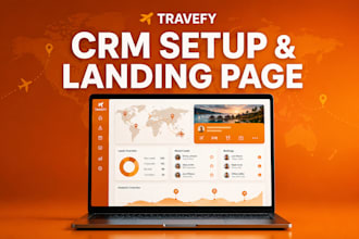 travel CRM setup travel agency travefy CRM landing page design travel automation