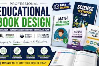 professionally format educational workbooks,  textbooks and lesson books